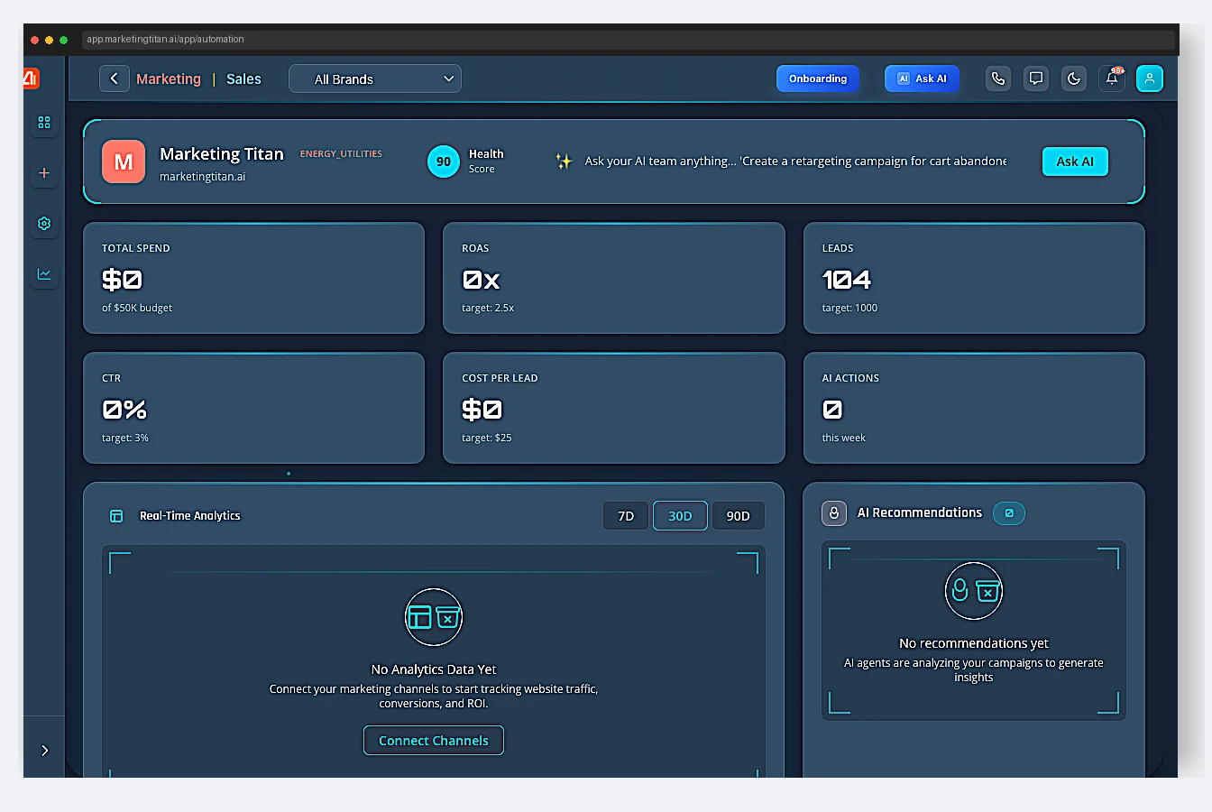 Automation Engine platform screenshot